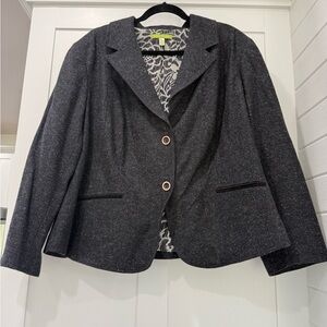 Sigrid Olsen Women's Gray Blazer